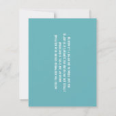 ランチョーテでのトロピカルウェディング スペイン ランチョーテ ビーチウェディング セーブザデート (裏面)