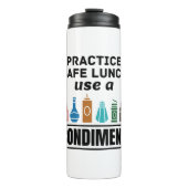 ランチレディカフェテリア食品サービス安全ランおもしろいチ タンブラー (正面)