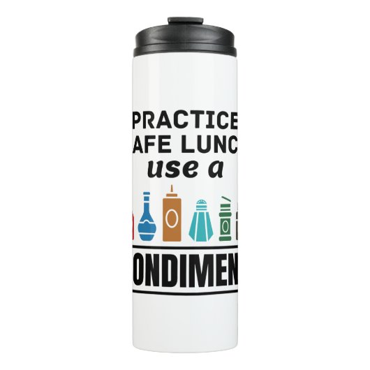 ランチレディカフェテリア食品サービス安全ランおもしろいチ タンブラー (正面)