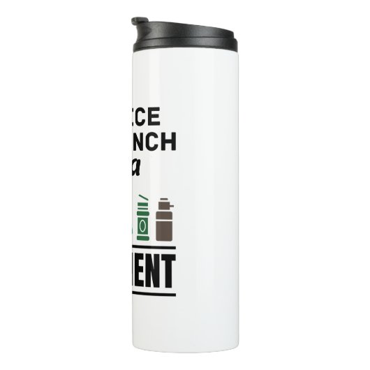 ランチレディカフェテリア食品サービス安全ランおもしろいチ タンブラー (回転右)