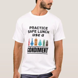 ランチレディカフェテリア食品サービス安全ランおもしろいチ Tシャツ