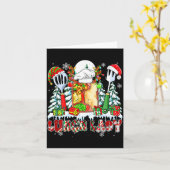 ランチレディクリスマスカラフルコスプレサンタ鹿のエル カード (黄色い花)