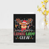 ランチレディクルートリーナディカフェテリアレディクリスマスホリド カード (黄色い花)