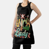 ランチレディークリスマスツリーサンタマッチングクリスマスランチ エプロン (インサイチュ)