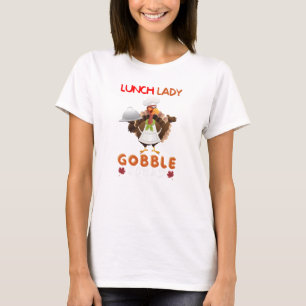 ランチレディーゴブルスクワッド感謝祭おもしろいトルコ Tシャツ