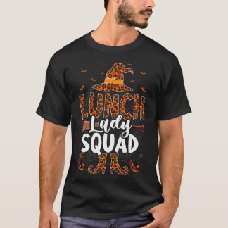 ランチレディースクワッドヒョウ魔女の帽子ハロウィーンLun Tシャツ