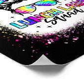 ランチレディースクワッド乱雑Bun女の子の最初の日に戻る ポスター (角)