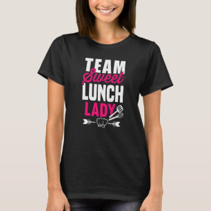 ランチレディースクワッドIチームスイートデザート先生カフェ Tシャツ