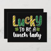 ランチレディースクールセントパトリックの日になれて幸運 ポストカード (正面/裏面)