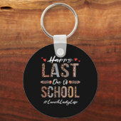 ランチレディーハッピースクールの最後の日おもしろい夏L キーホルダー (正面)