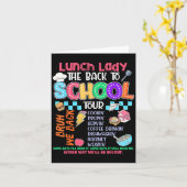 ランチレディ新学期ツアーカフェテリアクルー カード (黄色い花)