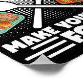 ランチレディ退職したランチレディ自分の食べ物を作る ポスター (角)