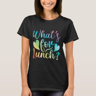 ランチレディ 何が出るかな 学校給食クルー Tシャツ