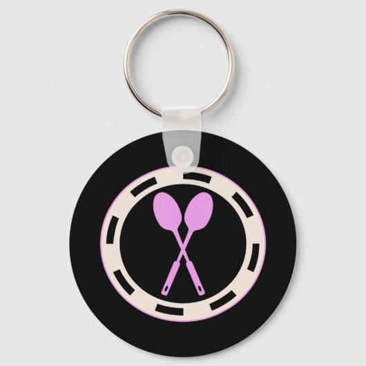 ランチレディ – 決して祖母ランチラッドを過小評価しない キーホルダー (正面)