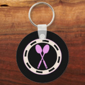 ランチレディ – 決して祖母ランチラッドを過小評価しない キーホルダー (正面)