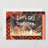 ランチ一緒に招待 招待状 (正面)