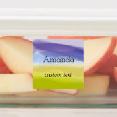 ランチ用ライムイエローパープル ラベル (貼付)