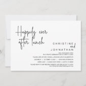 ランチ結婚ン・インヴィータの後は幸いにも駆け落ち 招待状 (正面)