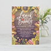 ランチ&バブリーブライダルシャワーメープル葉パンプキンス 招待状 (スタンド正面)
