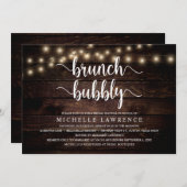 ランチ バブルリーカジュアルな ブライダルシャワーのお祝い 招待状 (正面/裏面)