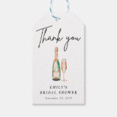 ランチ＆バブルリー エレガント ブライダルシャワー ギフトタグ (正面)