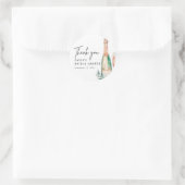 ランチ＆バブルリー エレガント ブライダルシャワー ラウンドシール (バッグ)