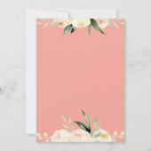 ランチ＆バブルリー グリーンとピンクの水彩花イラスト (裏面)