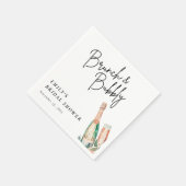 ランチ＆バブル エレガントなブライズシャワー スタンダードカクテルナプキン (角)