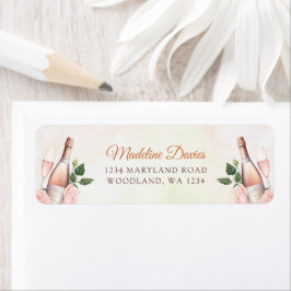 ランチ＆バブル シャンパンブライダルシャワー ラベル