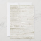 ランチ＆バブル ブライダルシャワー フラワー ストリング ライト 招待状 (裏面)