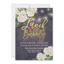 ランチ＆バブル ブライダルシャワー 花 ストリングライト