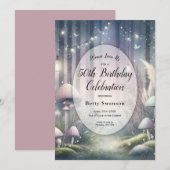 ランテルライトドリームズエンチャントフォレスト誕生日 招待状 (正面/裏面)