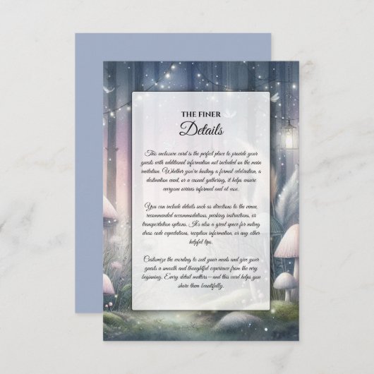 ランテルライト夢の魅惑の森 エンクロージャーカード (正面/裏面)