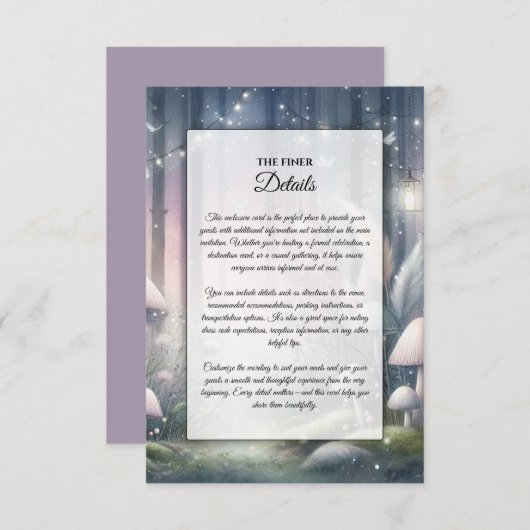 ランテルライト夢の魅惑の森 エンクロージャーカード (正面/裏面)