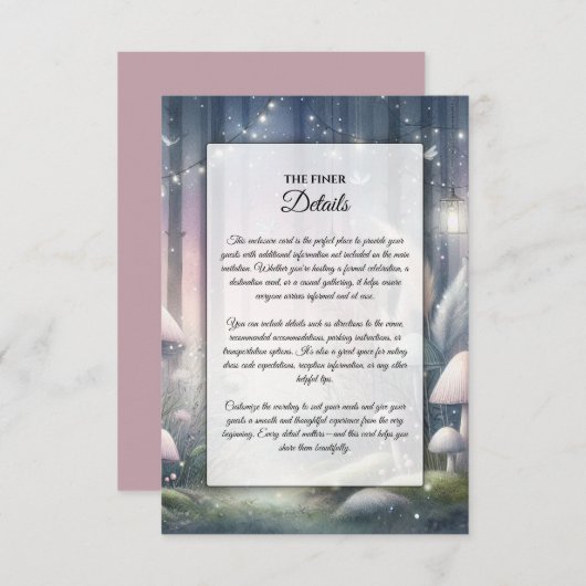 ランテルライト夢の魅惑の森 エンクロージャーカード (正面/裏面)