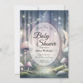 ランテルライト夢エンチャント森の赤ちゃんシャワー 招待状 (正面)