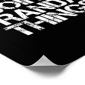 ランディがランディなことをするTシャツ 面白いクリスマス ポスター (角)