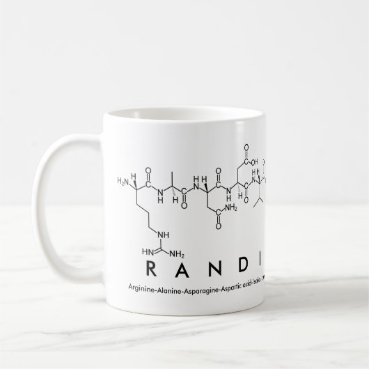 ランディペプチド名mug コーヒーマグカップ (左)