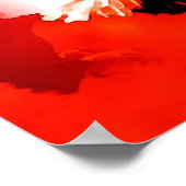 ランディングイーグルポスタープリント – レッドイーグルポスター ポスター (角)