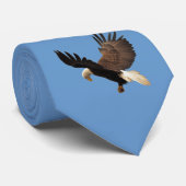 ランディングバルトイーグルウィルディフェ写真アート ネクタイ (ロール)