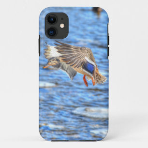 ランディングマラードアヒル野生動物写真 iPhone 11 ケース