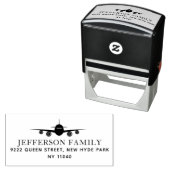 ランディング飛行機トラベエレガントラー差出人住所 セルフインキングスタンプ (インサイチュ)