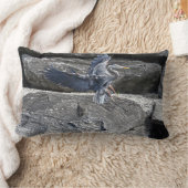 ランディン素晴らしグブルーヘロン野生生物バードラバー写真 ランバークッション (ブランケット)