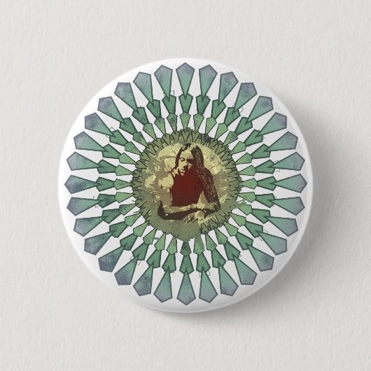 ランディCastilloの曼荼羅ボタン 缶バッジ (正面)