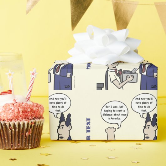 ラントカートゥーンイエローラッピング紙 ラッピングペーパー (誕生日パーティー)