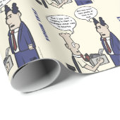 ラントカートゥーンイエローラッピング紙 ラッピングペーパー (ロールコーナー)