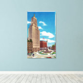 ランドの外部ビュー建物 キャンバスプリント (インサイチュ (ウッドフロア))