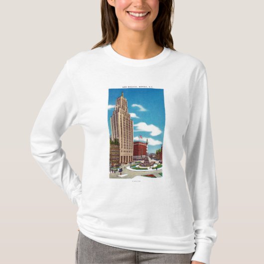 ランドの建物の外観 Tシャツ (正面)