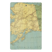 ランドのMcNallyのアラスカの地図 ミニクリップボード (裏面)