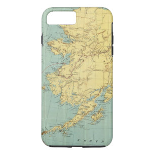 ランドのMcNallyのアラスカの地図 iPhone 8 Plus/7 Plusケース